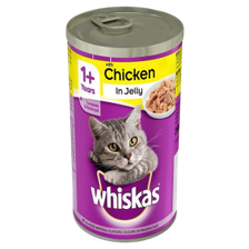 Whiskas Cat Food Chk in Jelly 390g Tin