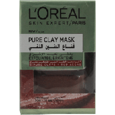 Loreal 50ml Pure Clay Mask Exfoliates Brightens