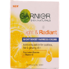 Garnier Light & Radiant Fairness Cream 40ml Night Boost