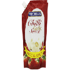 Mitchells Sauce Chilli Garlic 400g Pouch