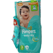 Pampers Diapers Mega Pack 72's Midi (4047)