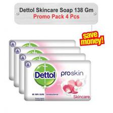 Dettol Skincare Soap Promo Pack 138gm 4pcs