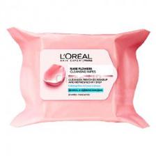Loreal Rare Flowers Normal Makeup Remover Wipes 25pcs