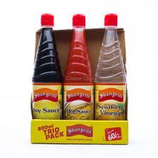 Shangrila Soya Chilli Vinegar Sauce Trio Pack 800ml