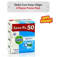 Dettol Cool Soap Promo Pack 145gm 4pcs