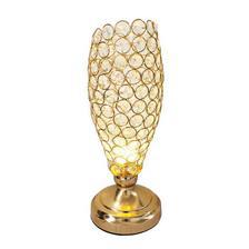 Tom-shine Crystal Table Lamps Gold Color Bedside Nightstand Lamp Desk Lamp for Living Room Bedroom Decorative Dining Room Kitchen Table Lamp 2458