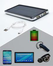 Universal 10000 MAH Portable Dual USB External Solar Power Bank