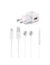 Pack of 3 - Earphones, Data Cable & Charger