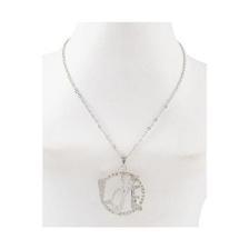 Light Necklace for Women - Silver - Love