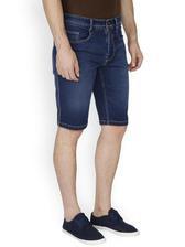 Faded Blue Denim Shorts For Men