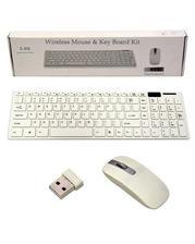 Wireless Keyboard & Mouse Kit for Smart Tv Tablet PC Computer 2.4GHz