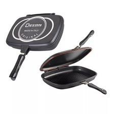 Die-Cast Double Sided 36cm Grill Frying Pan Foldable Flipping