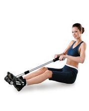 Tummy Trimmer With Single Spring - Black & White-89