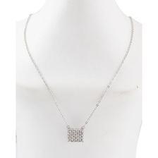 Light Necklace for Women - Silver - Diamond