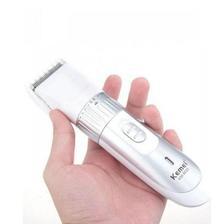 Kemei Rechargeable Electric Hair Trimmer - Silver- KM 9020