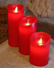 Electric Wax Candle Large - Red