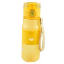 Premium Quality School and Office Water Bottle - Narrow Mouth - PVC Hard Plastic - 550ml - Yellow