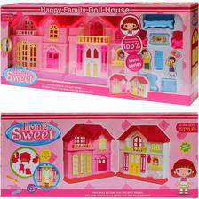 Doll House with Accessories - Play House - Pink