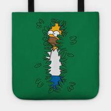 Sneaky Hedge Simpsons Tote Bag