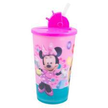 Beverage Water Cold Drink Soft Drink Drinking Cup Travel Cup With Straw - 6 Inch - Minnie Mouse
