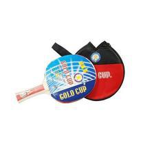 Gold Cup Table Tennis Racket - Black & Red
