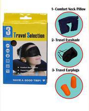 Pack of 3 - Comfort Neck Pillow, Eye Shade Mask, Ear Plugs