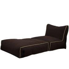 Relaxsit Wallow Flip Out Lounger Bean Bag Bed Chair - Fabric Sofa Bed - Brown