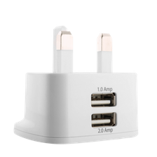 H-82 "T" SHAPE 2 USB UK HOME CHARGER 2.1A