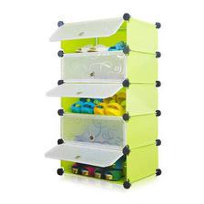 Fiber Plastic Storage Cabinets & Shoe Racks-Green 096-L