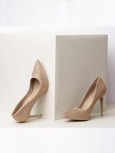 Stone beige heels