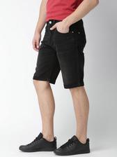 Medium Black Denim Shorts For Men