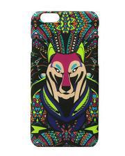 Night Glow Animal Print Mobile Cover For iPhone 6 & 6s - Wolf