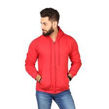 Red Color Hoodie  For Men