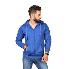 Blue Color Hoodie  For Men