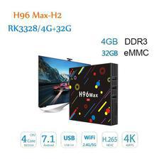 Andriod tv box H96max h2 4gb+32gb quad conre 4k Ultra hd TV  with 7.1.2 android version