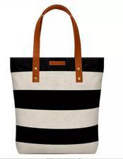 Vintage Black Stripes Classic Tote Bag