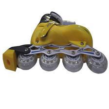 Inline Skate Shoes with Tyre LED lights - Yellow - 8438-A