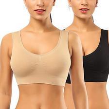 Pack of 2 Sports Bra for Women Multicolor