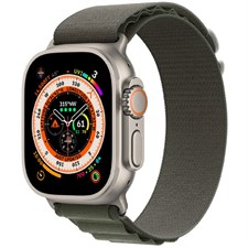 Apple Watch Ultra - Titanium Case with GreenÂ AlpineÂ Loop - 49mm