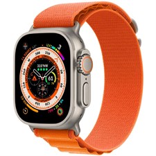 Apple Watch Ultra - Titanium Case with OrangeÂ AlpineÂ Loop - 49mm