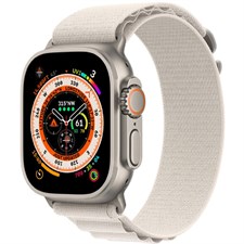 Apple Watch Ultra - Titanium Case with StarlightÂ AlpineÂ Loop - 49mm