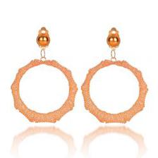 Gold Net Earrings