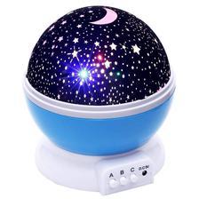 Stars Starry Sky LED Projector Moon Night Lamp Battery USB Bedroom Party Projection Lamp for Children's