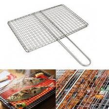 Saweras Bbq Stainless Steel Hand Grill - Small - Large