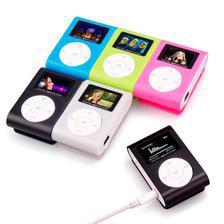 Digital Music Player MINI Clip MP3 Music Player With Screen High Qulity with USB Cable Earphone and Crystal Box