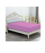 Light Purple Polyester Mix Fitted Mattress Cover - King Size