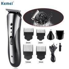 Kemei KM-1407 3 in 1 Rechargeable Electric Shaver Hair Trimmer Electric Nose Hair Clipper Professional Beard Razor Machine