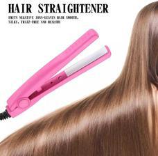 Mini Hair Straightner And Straightener Flat Iron For Hairs Makeup Cosmetics- Random Color