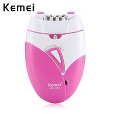Kemei KM-189A Women Electric Epilator Shaver Rechargeable Lady's Epilator Bikini Body Hair Trimmer Hair Removal Body Beauty Care