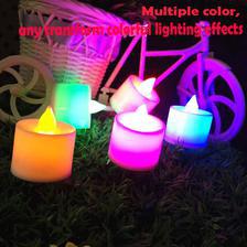 24 pcs LED Candles Led Small Candele With Battery Multicolor Candle Lamp Simulation Tea Light Wedding Birthday Party Decoration